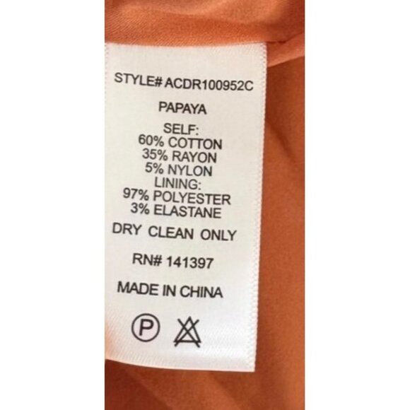 ASTR The Label NWT Wendy Puff Sleeve Mini Dress in Papaya Size Small REVOLVE - Picture 11 of 12